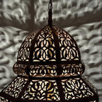 Moroccan Brass Lantern  An Artisanal Pendant Lamp
