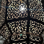 Moroccan Brass Lantern  An Artisanal Pendant Lamp