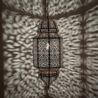 Moroccan Brass Lantern  An Artisanal Pendant Lamp