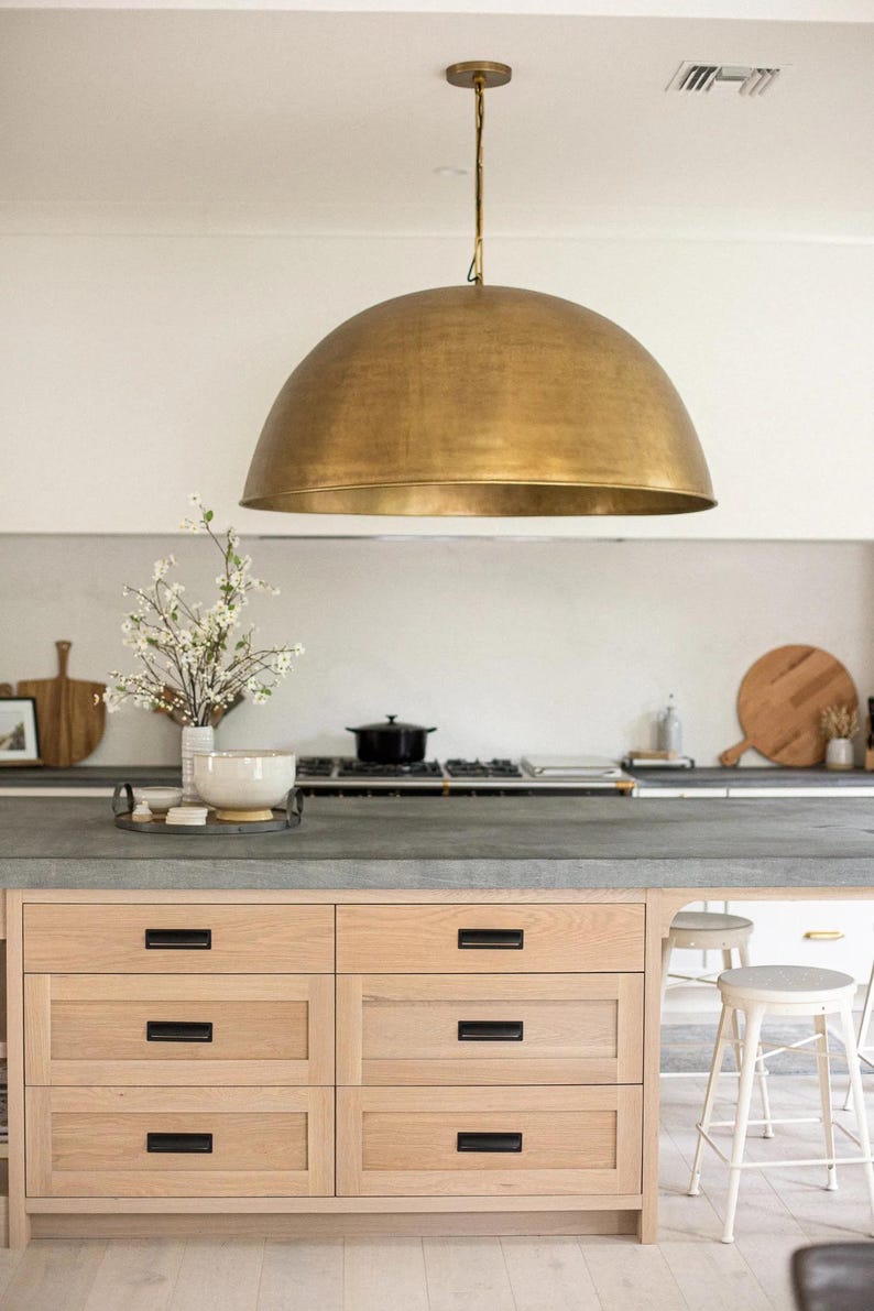 Brass Dome Pendant Lamp Ceiling Light