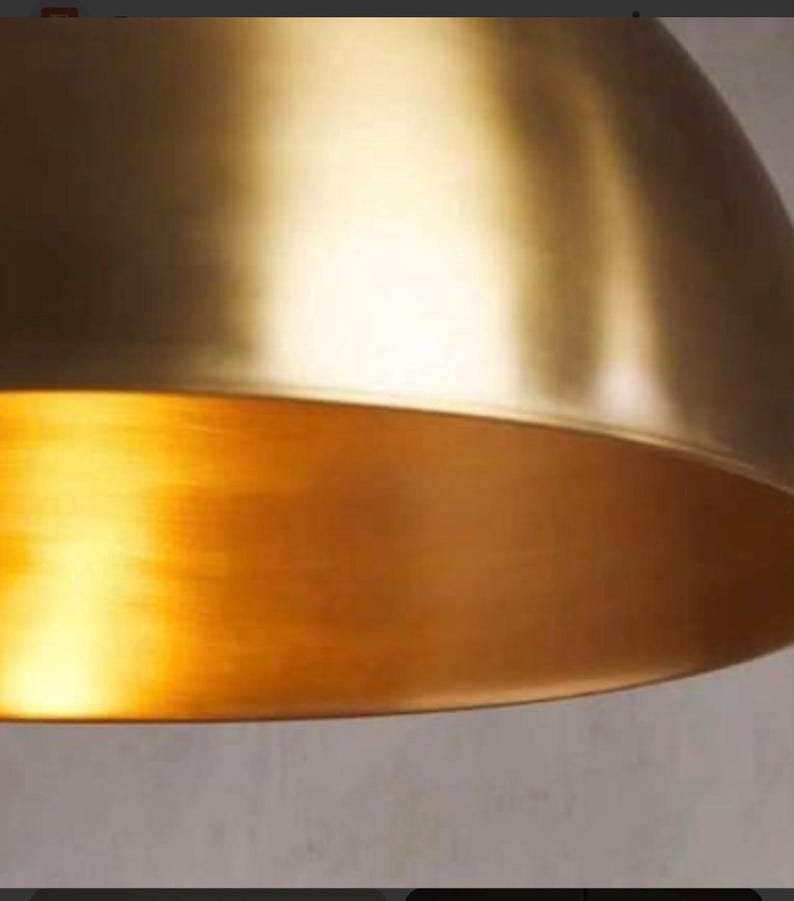 Brass Dome Pendant Lamp Ceiling Light