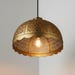 Handmade Brass Moroccan Pendant Light – Dome Hanging Lamp with Scalloped Edge