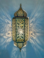 Set of 3 Handmade Moroccan Brass Wall Sconce Copper Finish