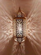Set of 3 Handmade Moroccan Brass Wall Sconce Copper Finish