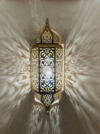Set of 3 Handmade Moroccan Brass Wall Sconce Copper Finish