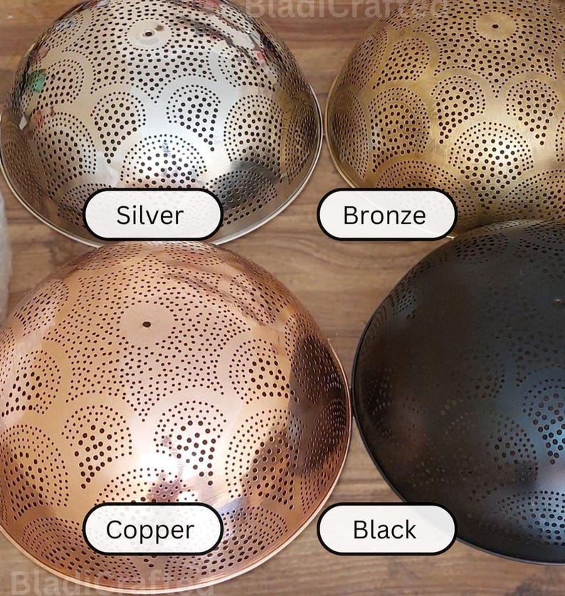 Flush Ceiling Light Handcrafted Moroccan Brass Lighting