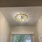 Flush Ceiling Light Handcrafted Moroccan Brass Lighting
