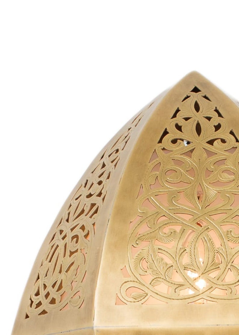 Moroccan Brass Wall Sconce Diamond Shape