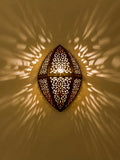 Moroccan Brass Wall Sconce Diamond Shape