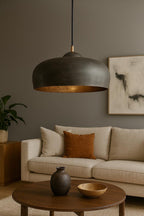 Patina Dome Pendant Light Brass Farmhouse Kitchen Lighting