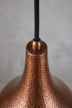 Handmade Hammered Copper Pendant Light – Modern Moroccan Hanging Lamp