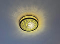 Handmade Moroccan Brass Flush Mount Ceiling Light