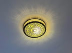 Handmade Moroccan Brass Flush Mount Ceiling Light