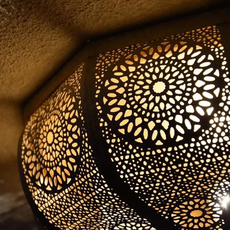 Moroccan Flush Mount Ceiling Light