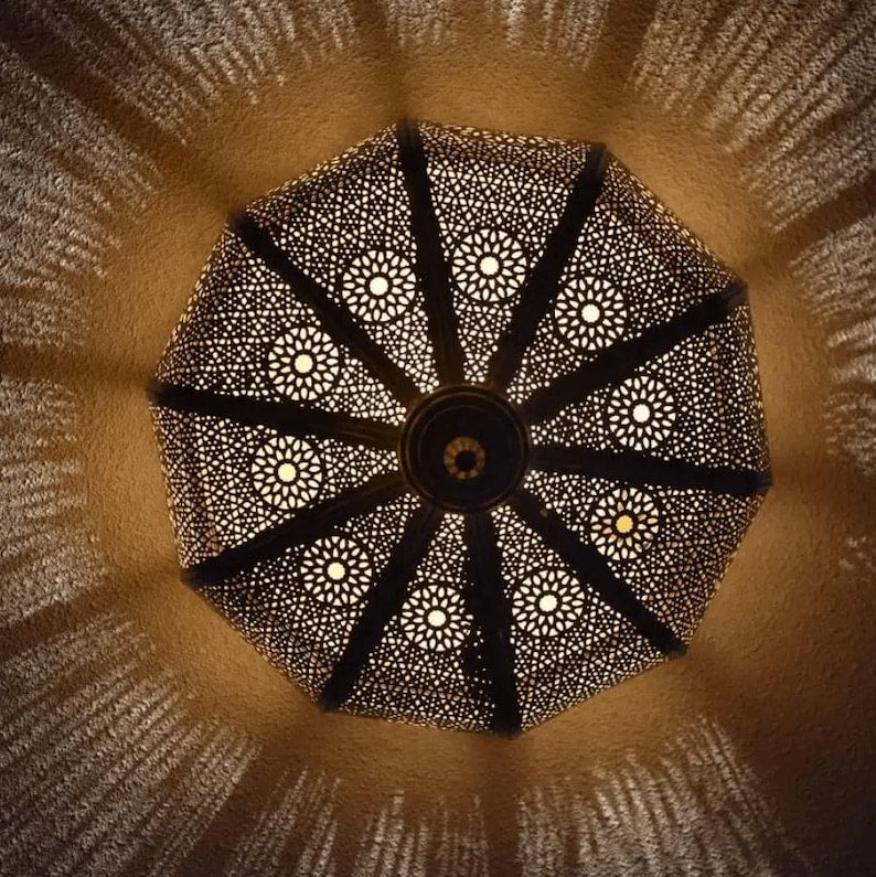 Moroccan Flush Mount Ceiling Light