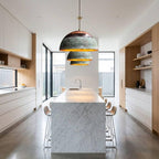 Green Patina Copper Dome Pendant Light – Handmade Rustic Copper Ceiling Lamp for Kitchen Island and Dining Room