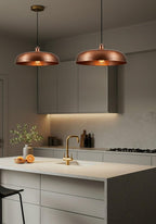 Hammered Copper Pendant Light Moroccan Dome Lamp