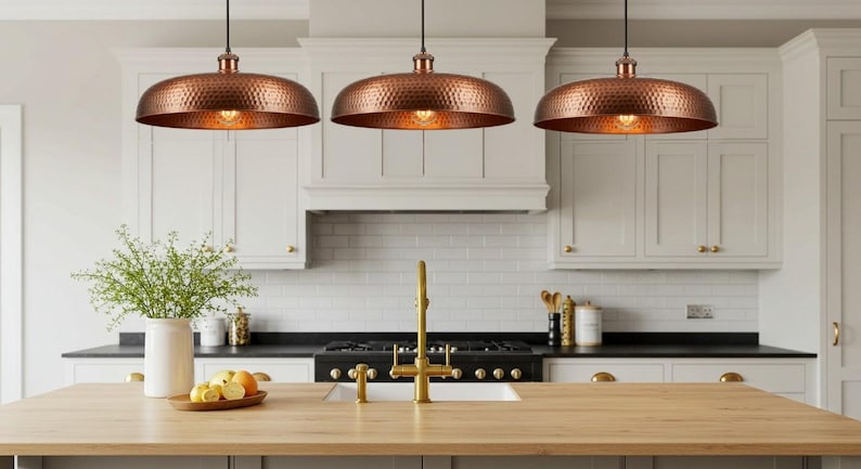 Hammered Copper Pendant Light Moroccan Dome Lamp
