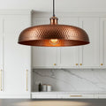 Hammered Copper Pendant Light Moroccan Dome Lamp